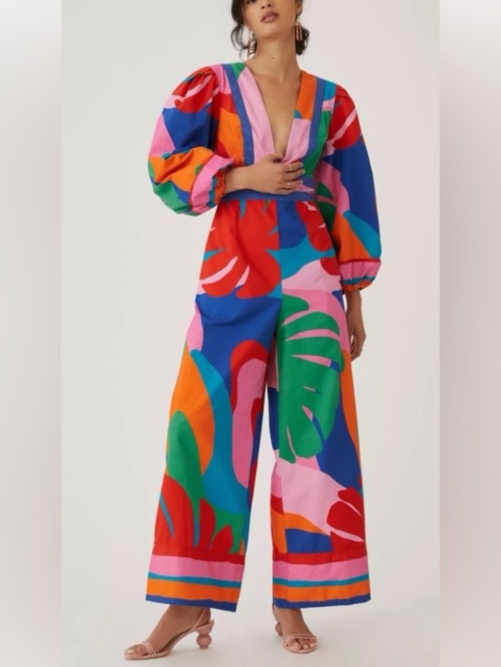 FARM Rio Deep V Jumpsuit